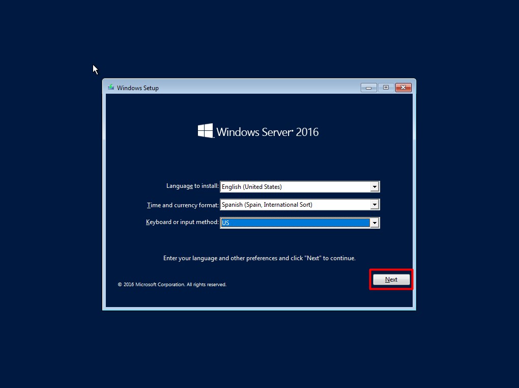 Windows Server 2016 Installation Options