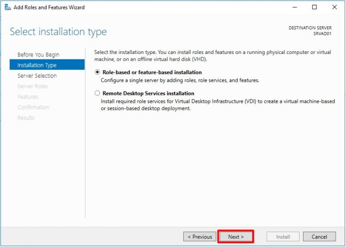 Install Active Directory Domain Services