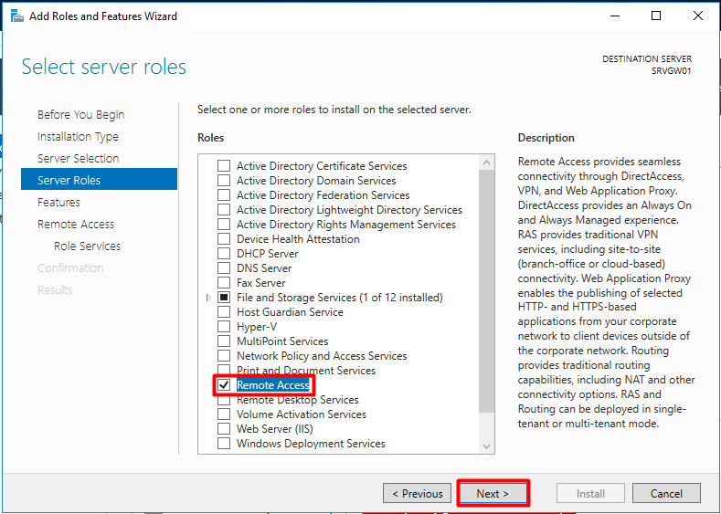 Setup Windows Server 2016 as a NAT Router