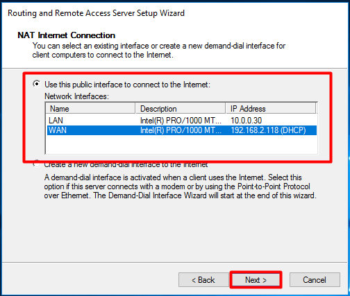 Setup Windows Server 2016 as a NAT Router