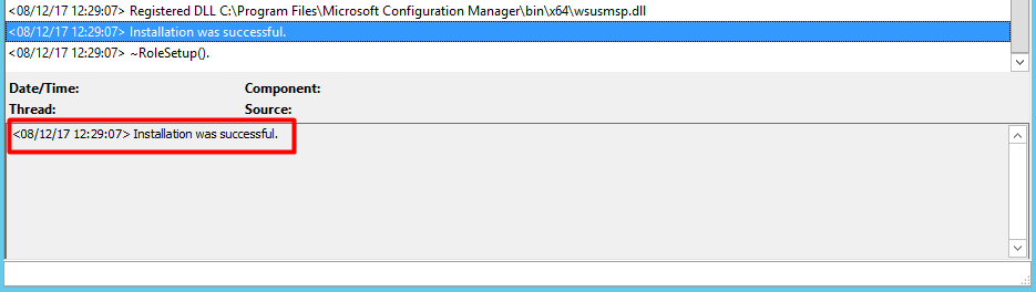 Add SCCM SUP (Software Update Point) Role