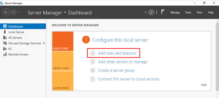 Nat and Lan Routing With Windows Server 2016 - Add roles and features