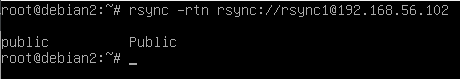 rsync list available modules